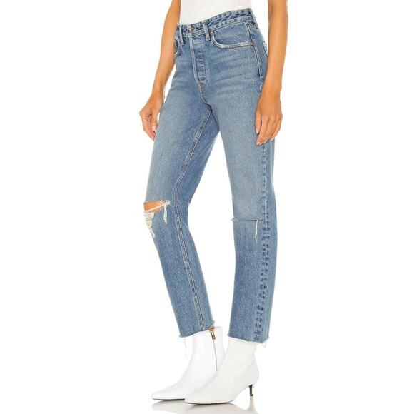 GRLFRND Karolina High Rise Straight Crop in The Valley NWT Size 31 - Picture 4 of 5